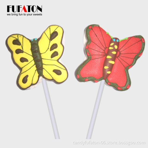 Animated yummy bee shaped marshmallow candy lollipop